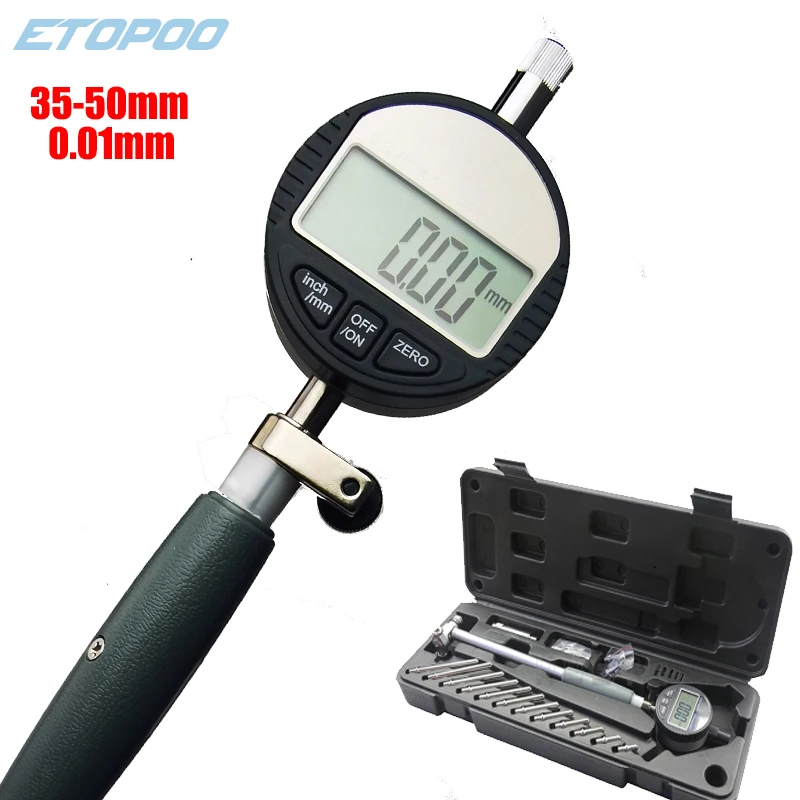 Digital 0.001mm 18-35mm 35-50mm 50-160mm/0.01mm Dial Bore Gauge Center Ring Dial Indicator Micrometer Gauges Measuring Tools