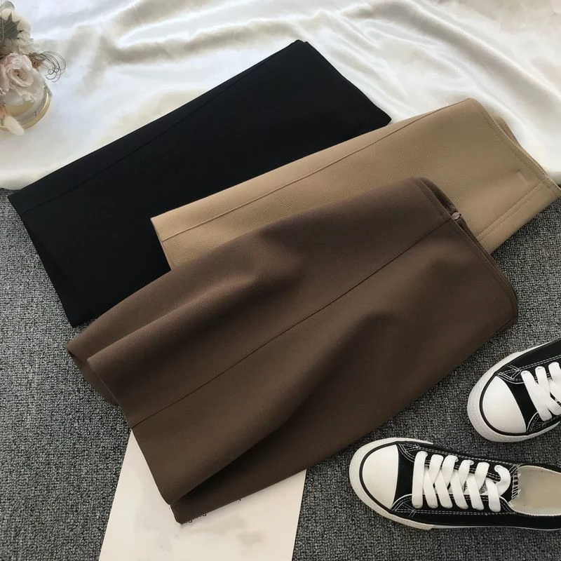 

Women Casual Slim Mini Skirt Ladies Summer Autumn Fashion Korean Harajuku High Waist A-Line Solid Skirt Sweet Office Streetwear