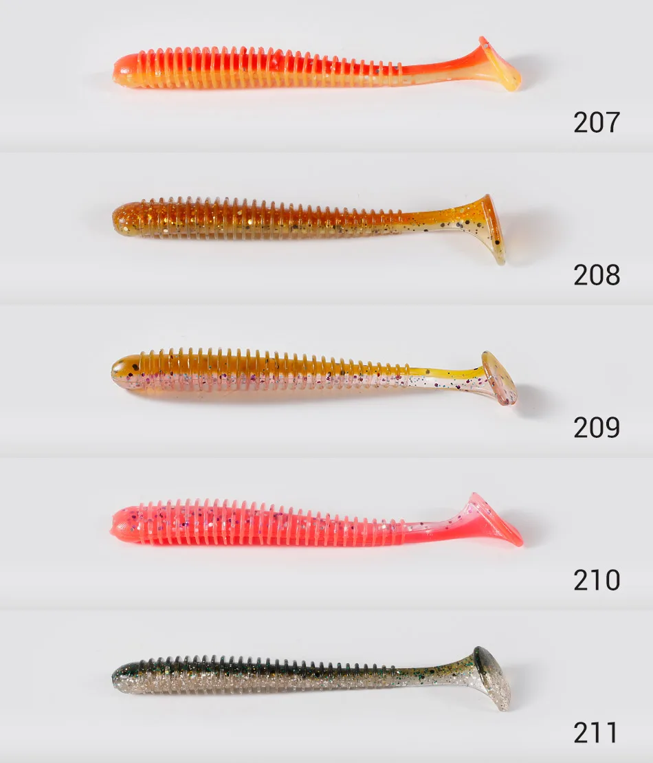NOEBY Weicher Köder Silikon Köder 50mm 60mm 75mm 87,5mm Grub Würmer Paddel Schwanz Künstliche Wobbler Pike bass Köder Leurre Souple – Detail 6