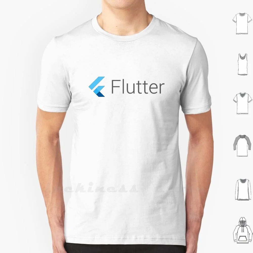 Flutter , Stickers , Mugs And Phone Case T Shirt Men Women Teenage 6Xl Flutter Dart Programming Developer