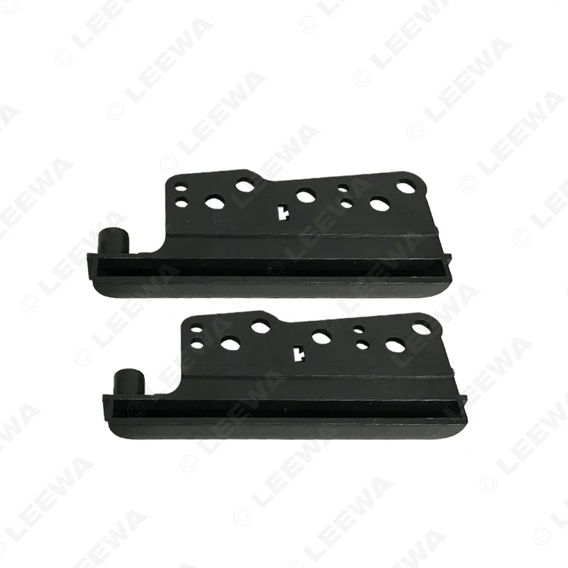 LEEWA 2pcs Universal 10mm Bracket For Toyota EAR 2Din Radio Stereo Panel Fascia Refitting Mounting Trim Kit  #CA6350