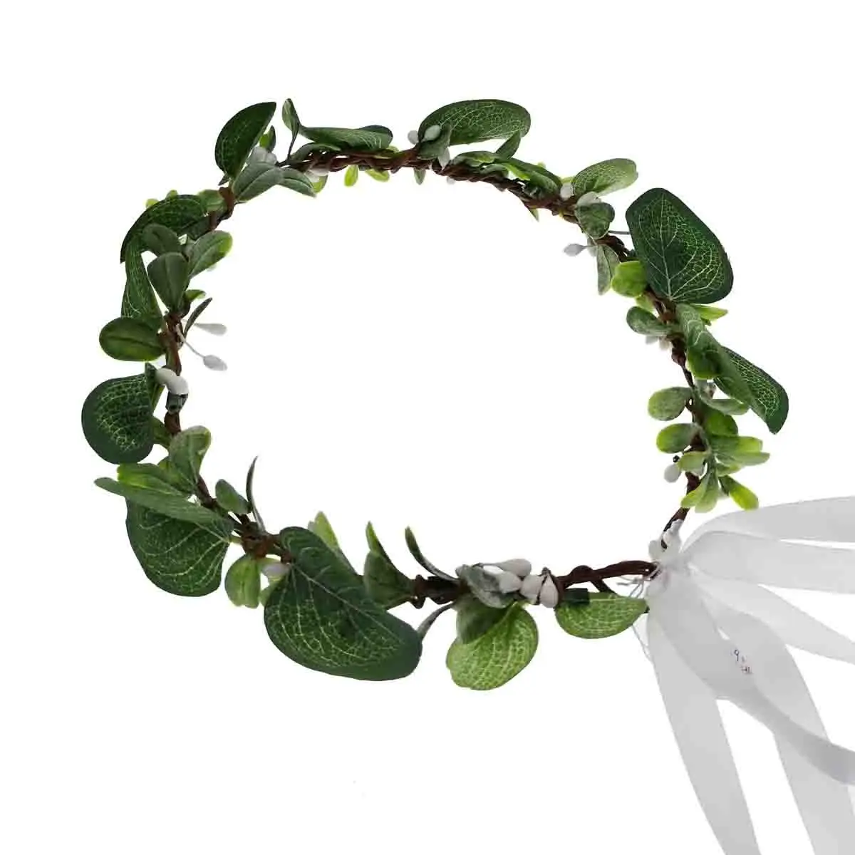 Plant Leaf Berry Flower Wreath Crown Festival Headband Women Hair Accessories Headdress Floral Garland Wedding Floral Headwear