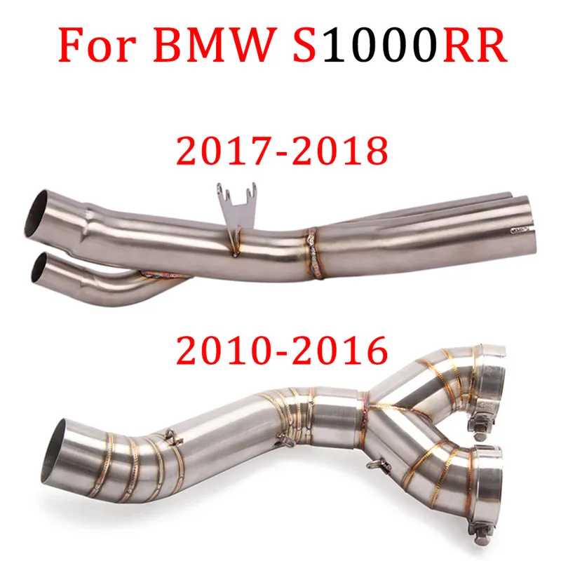 For BMW S1000RR 2010-2018 S1000 RR S 1000 RR AK Exhaust Mid Pipe Down Pipe Decat Eliminator Race Motorcycle 2017 2016 2015 2014