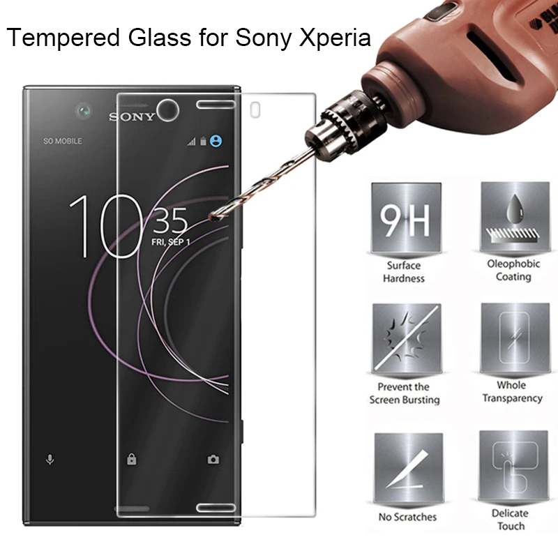 Screen Transparent Glass for Sony Xperia XZ XZS XZ2 Premium Tempered Glass for Sony XZ3 XZ2 XZ1 Compact Glass on Xperia L L1 L2