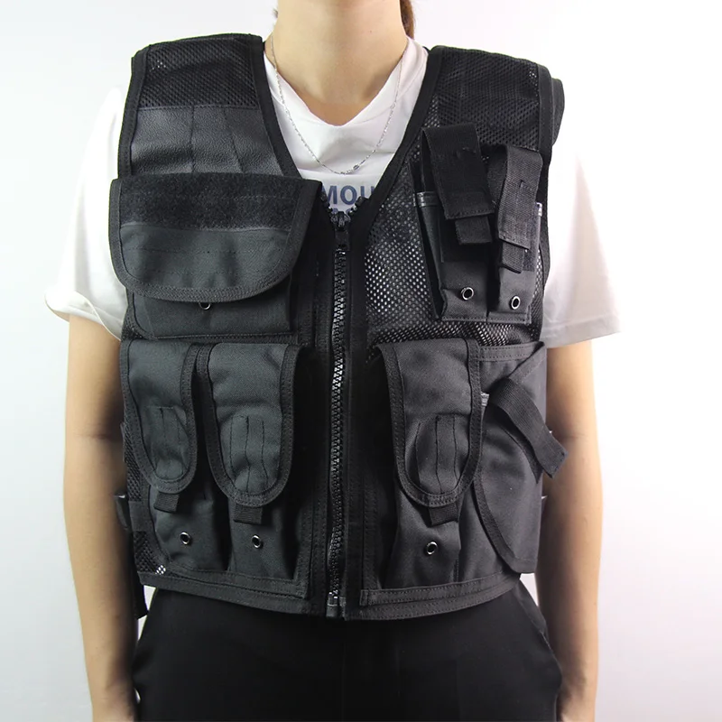 Adjustable Tactical Vests Military Men Outdoor Travels Mesh Vest Sport Photographer Vests Fishing Hunting Waistcoat with Pockets