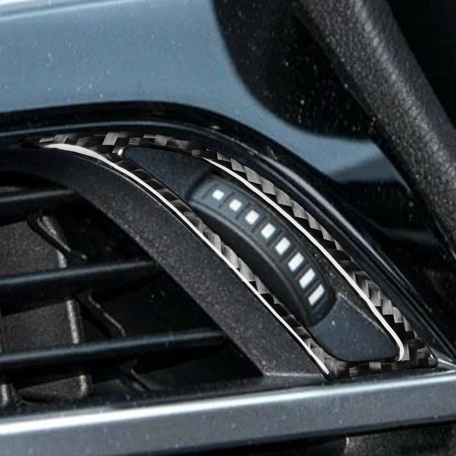 For BMW X1 F48 X2 F39 2018-2021 Real Carbon Fiber Sticker Radio CD Outlet Shift Lift Panel Car inside decorative Accessories