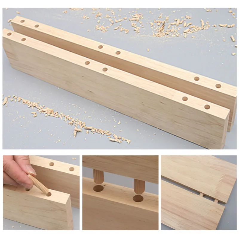 100pcs Wood Dowel Pins and 20pc Wheel Nut Connector Fixer Screw for Wood Splicing Fastenning Furniture Connection
