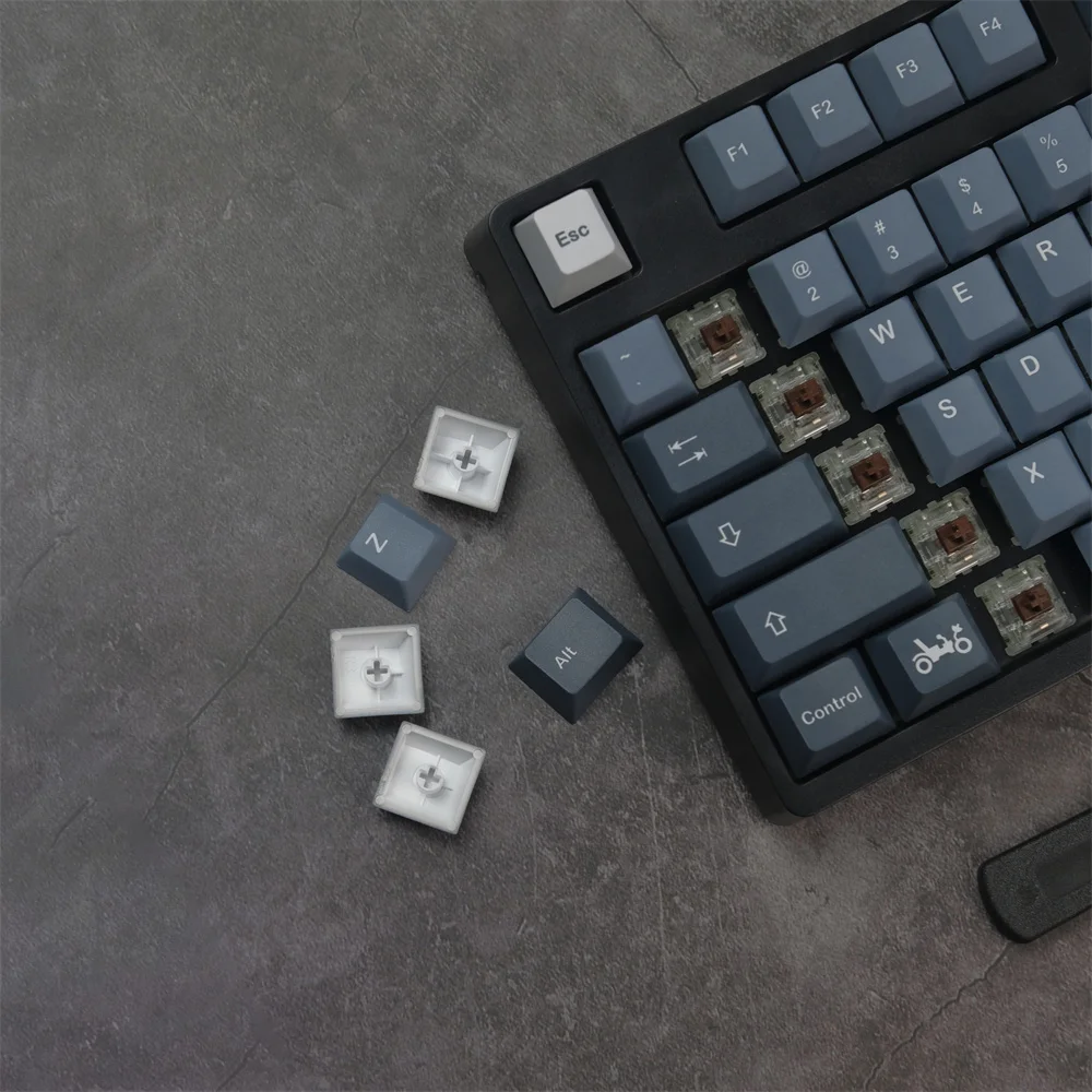 139 Keys/set GMK Apollo Keycaps PBT Dye Sublimation Key Caps Cherry Profile Keycap With 3U Spacebar ISO Enter For EU Layout