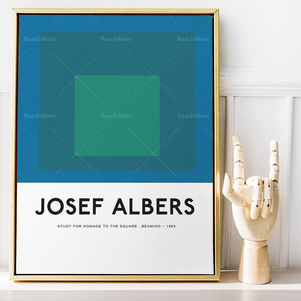 Set of 3 Josef Albers Exhibition Posters l digital download | Printable Wall Art l Modern l Albers Art I Abstract Art I Minimali