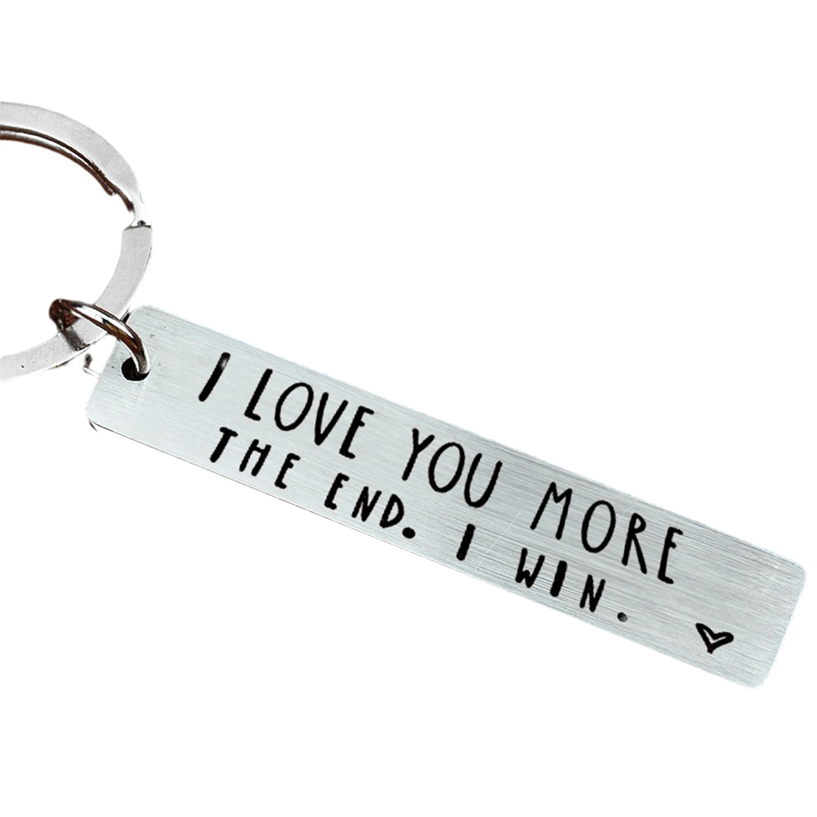 I Love You More The End I Win Funny Birthday Keychain A Personalised Gift for Him/Her Festive & Party Supplies WWO66