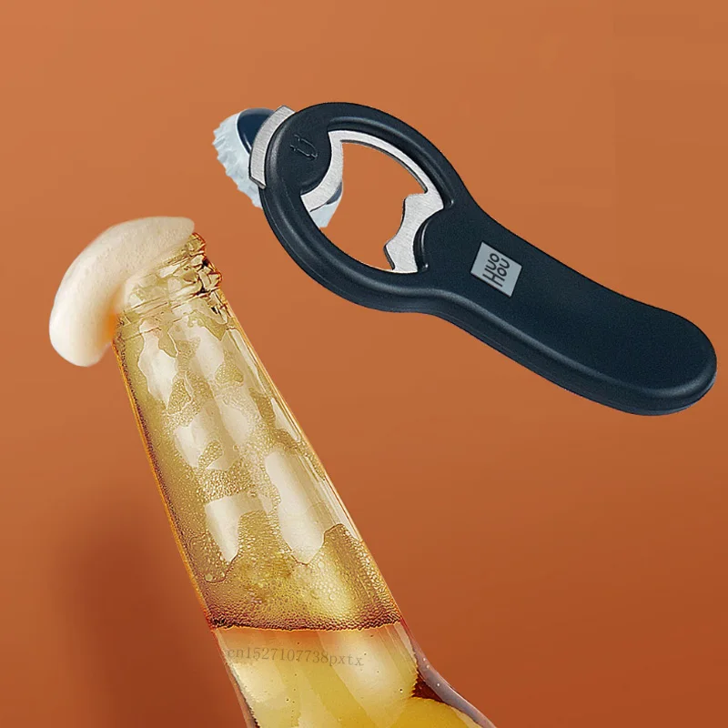 2022 huohou magnético aço inoxidável latas de cerveja abridor automático abridores de cerveja barra cozinha ferramentas para churrasco