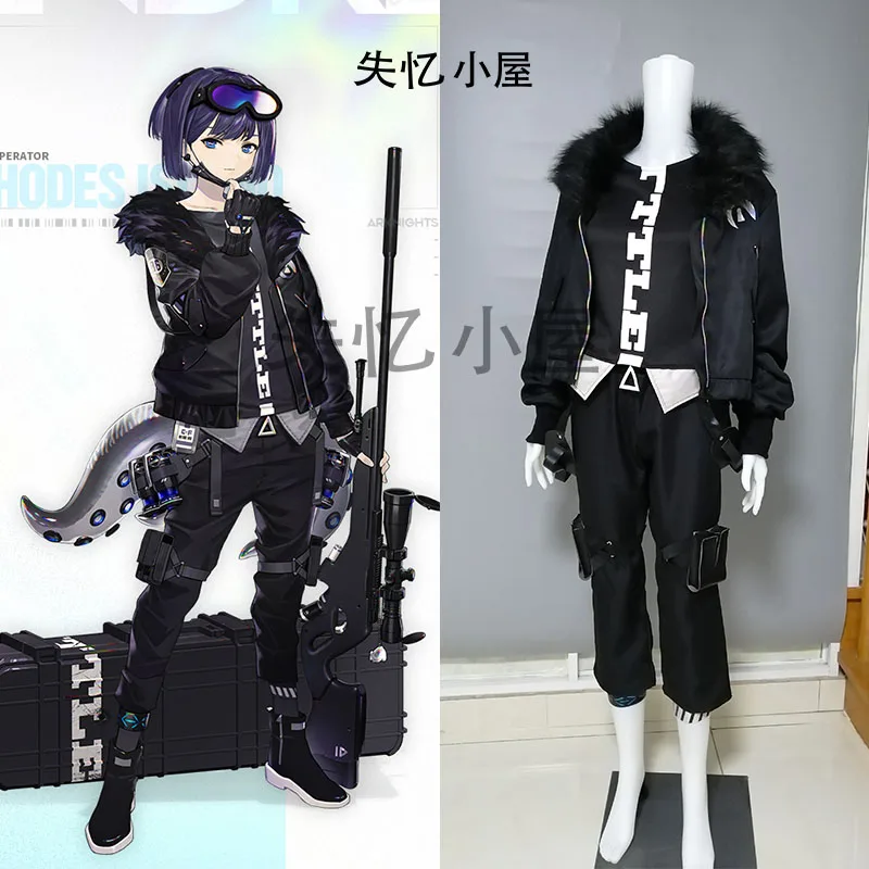 

[Customized] Anime Game Arknights Andreana Battle Uniform Full Set Cosplay Costume Any Size Halloween Unisex FreeShipping 2020