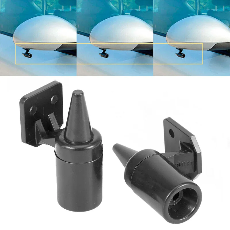 2PCS Ultrasonic Whistles Safety Sound Alarm Black Car Deer Animal Alert Warning