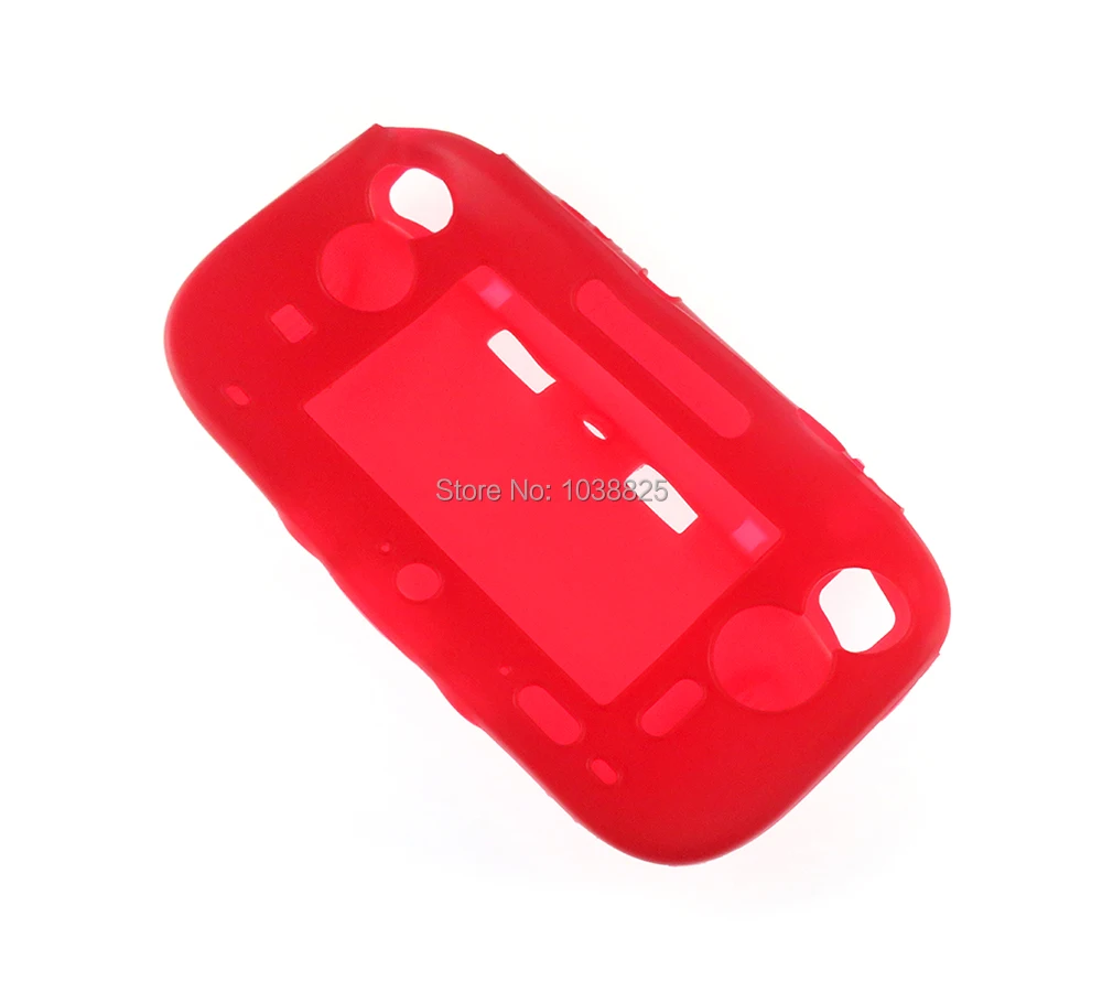 10pcs Full Body Soft Silicone Skin Case Cover for Nintendo Wii U Gamepad Remote Controller 7 Color