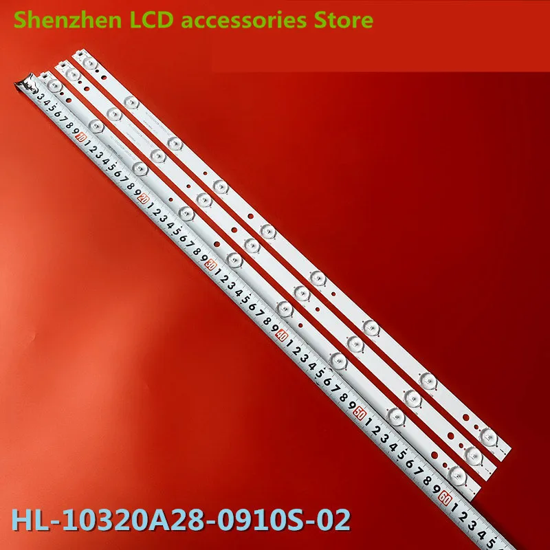 

FOR HL-10320A28-0910S-02 620MM 3V 32inch use aluminium 100%new LCD TV backlight bar 9 lamp