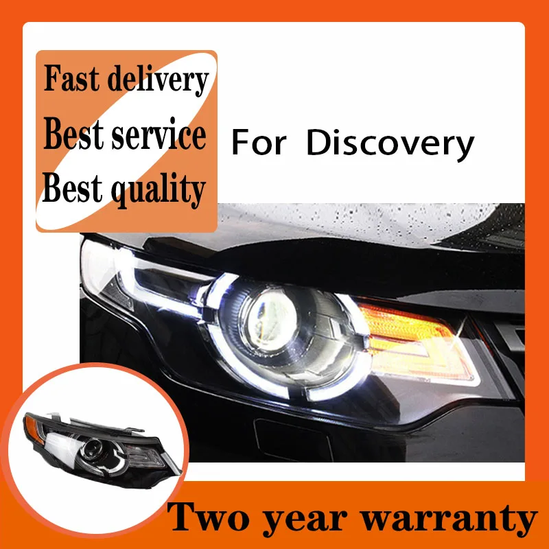 Car Styling  for Discovery Freelander Headlights 2016 2017 2018 LED Headlight LED DRL Hid Bi Xenon Auto Accessories Head Lamp