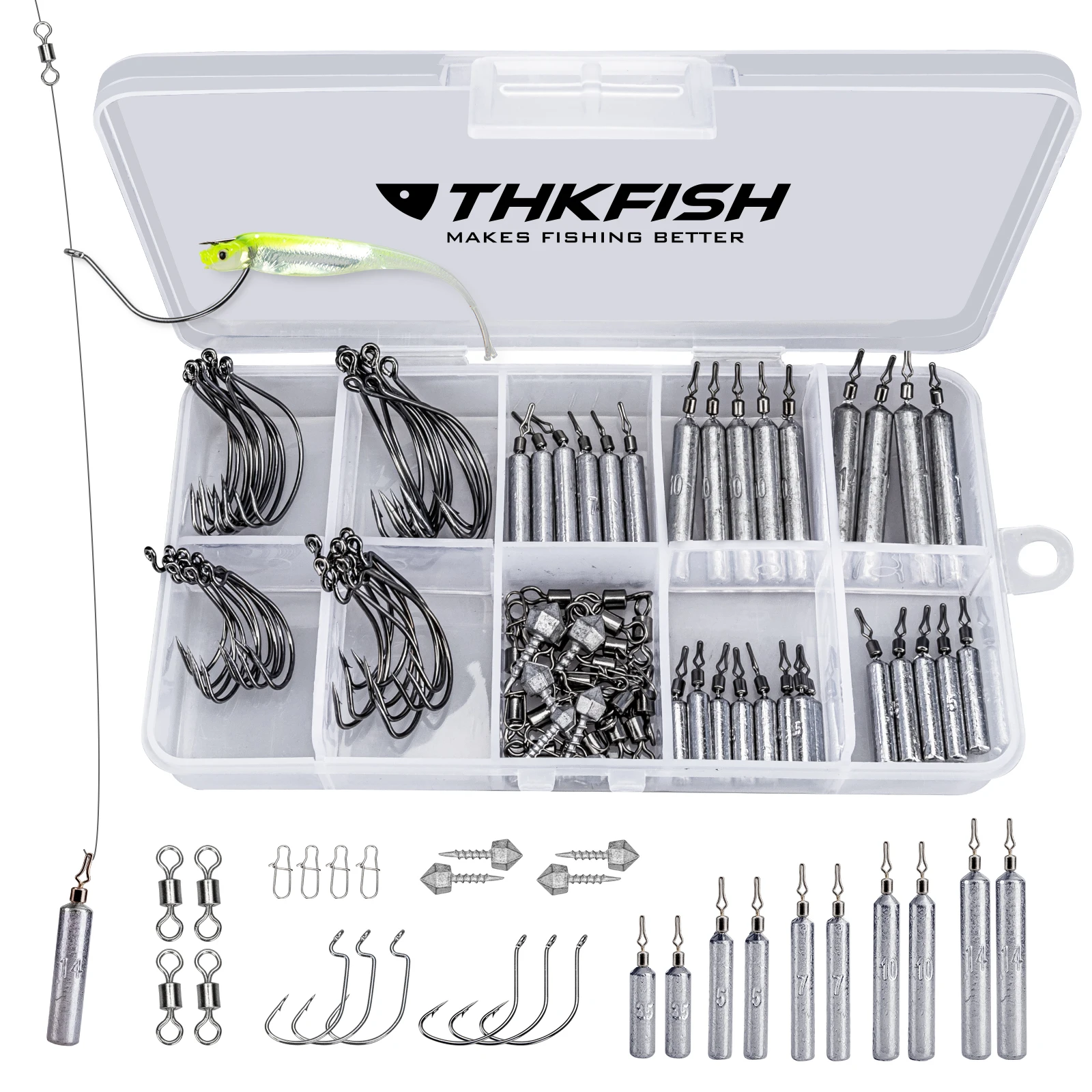 Thkfish-خطافات مع منصة صيد ، مجموعة من الملحقات لصيد الأسماك مثل الغطاسين ، معدات الصيد