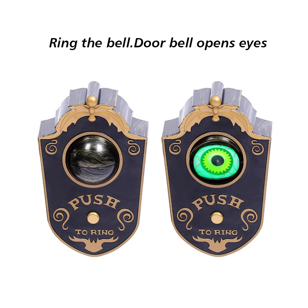 Halloween Door Decoration One-eyed Doorbell Funny Magical Doorbell Halloween Decorative Items Halloween Prop doorbell