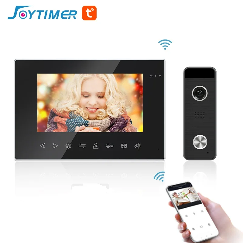 Video Intercom für Home 4 Draht Tuya HD Indoor Monitor Motion Erkennung Türklingel mit Kamera One-Key-Entriegelung