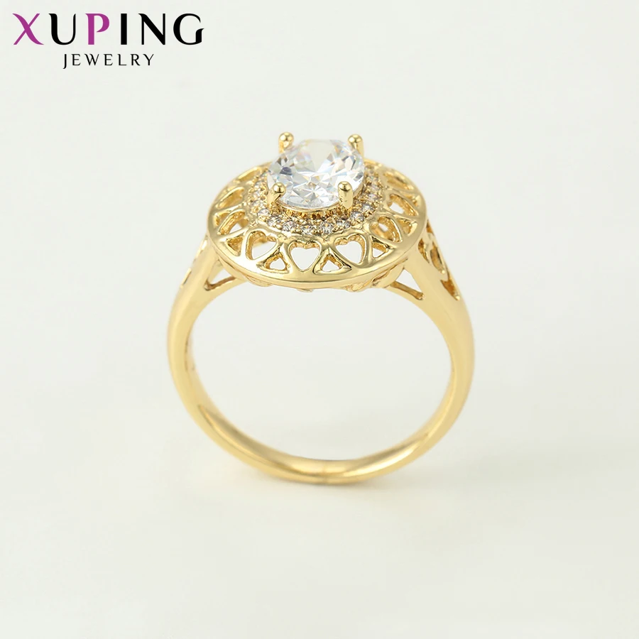 Xuping Big Engagement Ring for Women Jewelry Wedding New Arrival Rose Gold Color Plated Gifts Wholesale 16107