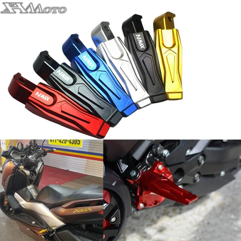 Motorcycle Rear Foot Pegs Rests Passenger Footrests For Yamaha  NMAX 155 NMAX 125 2015-2018