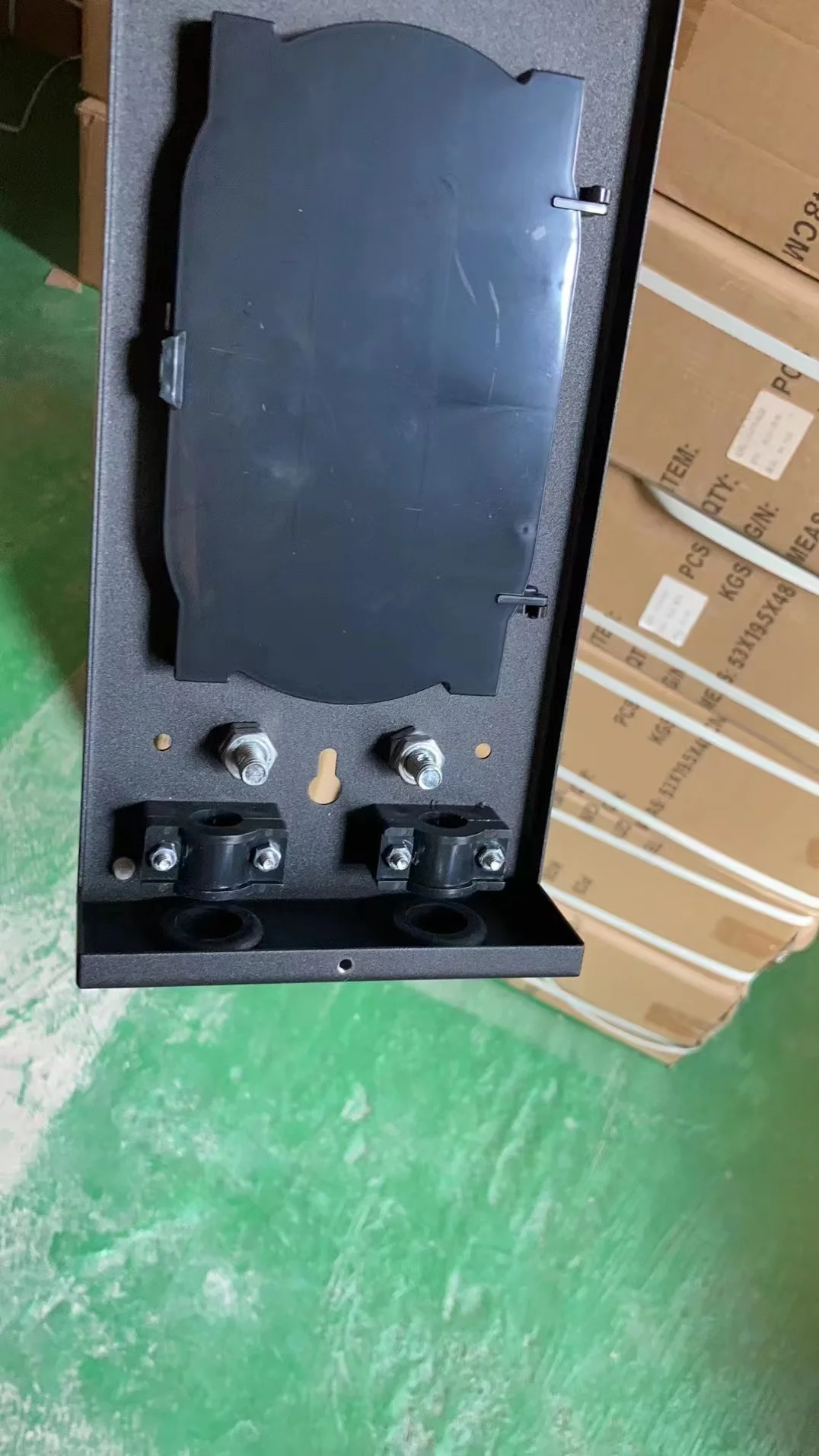 fiber optic termination box 16 core fully installed LC pigtail&adapter SPCC 8 ports patch panel ftth distribution ELINK