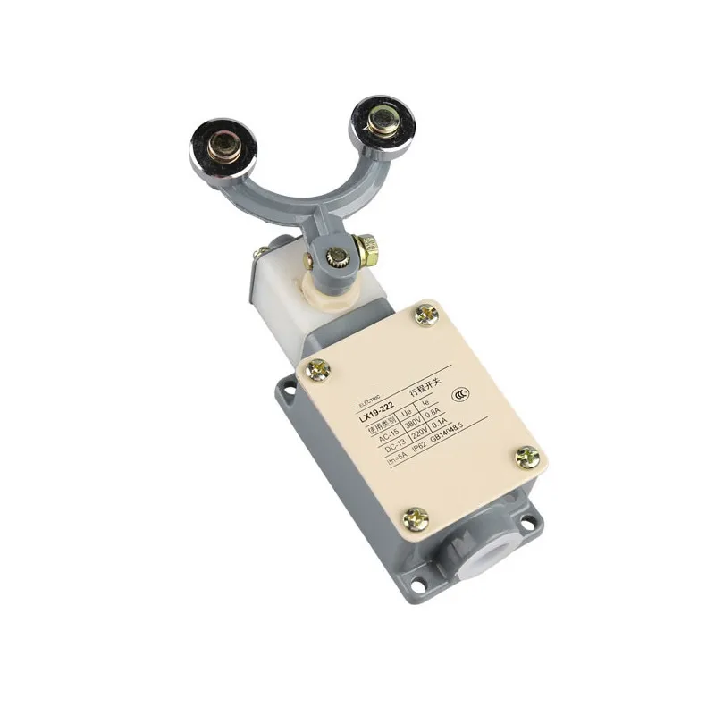 1pc Limit Switch Momentary 1NO,1NC(SPDT) Contact Double Rotary Roller Lever AC 380V/ DC 220V 5A