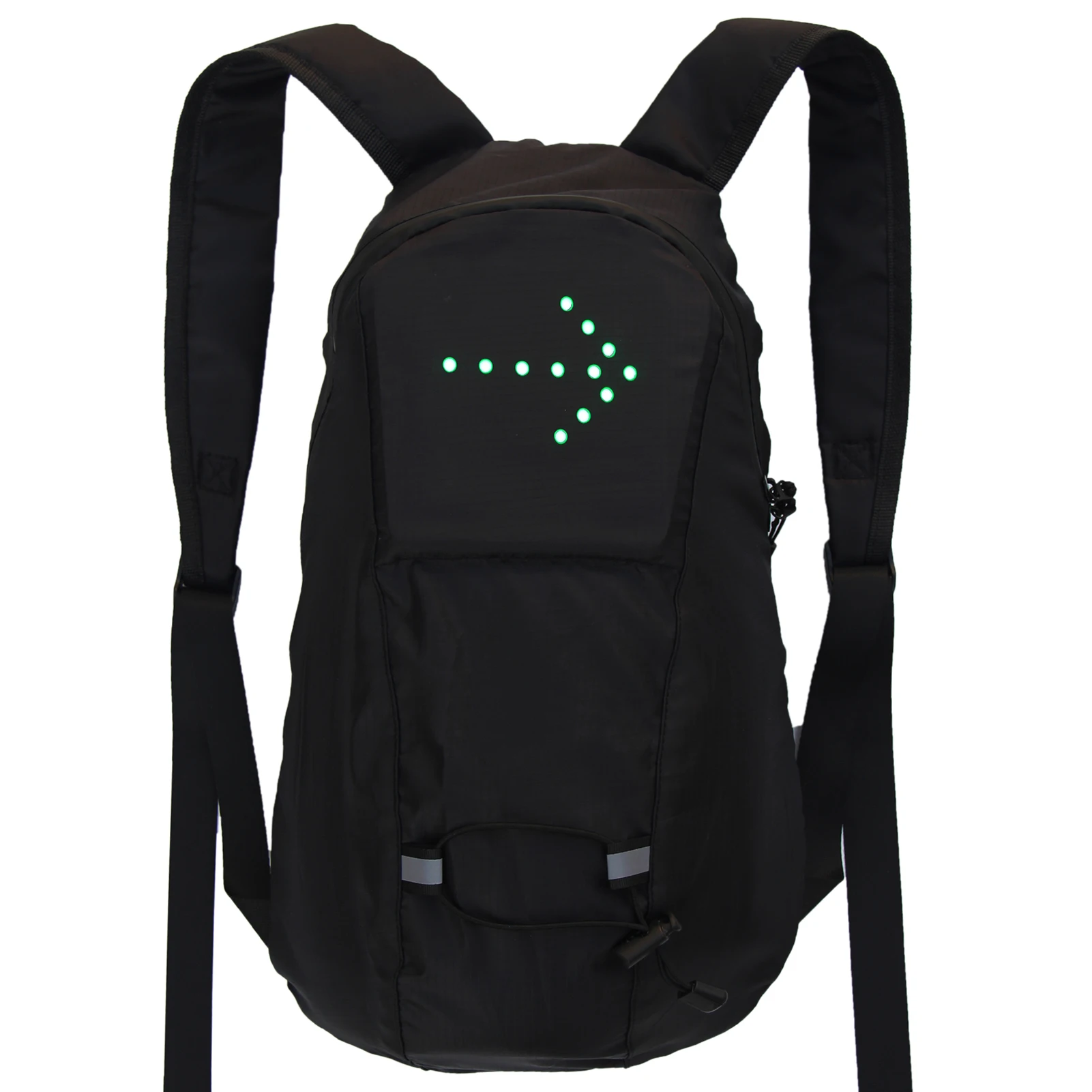 Reflective Backpack with Light Remote Control for Night Cycling Direction Indicator 4 LED Signal Available USB Rechargeable