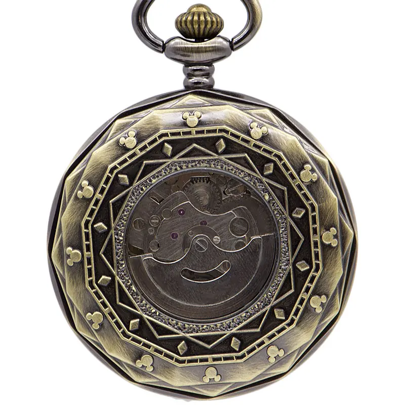 Montre de poche mécanique en forme de lune dorée pour hommes et femmes, accessoire de luxe de haute qualité, avec pendentif en chaîne, cadran, Tourbillon, chiffres romains, PJX1398