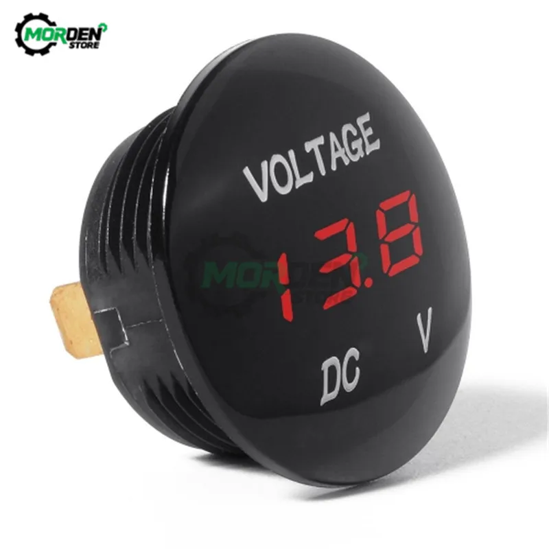 DC 5V-48V Waterproof Mini LED Panel Digital Volt Voltage Meter Display Voltmeter 12V 24V 36V FOR Car Motorcycle