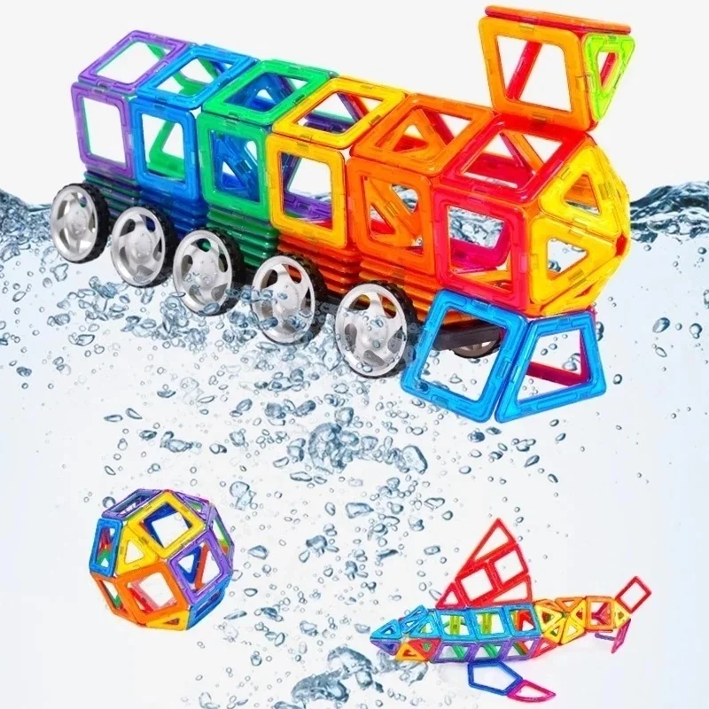 Kids Magnet Toys Magnetic Designer Bricks Model Building Blocks Educational Magnetic Construction Toys for Children Gift