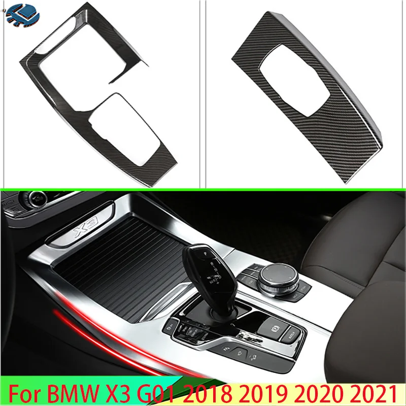 

For BMW X3 G01 2018 2019 2020 2021 Car Accessories ABS Chrome Gear Shift Panel Center Console Cover Trim Frame Car Styling