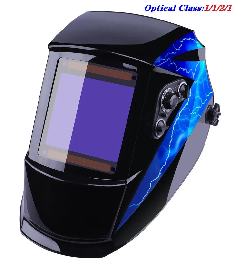 True Color Welding Mask Solar Power Welding Helmet Auto Darkening Welding Hood 1/1/1/1 Filter for TIG MIG ARC