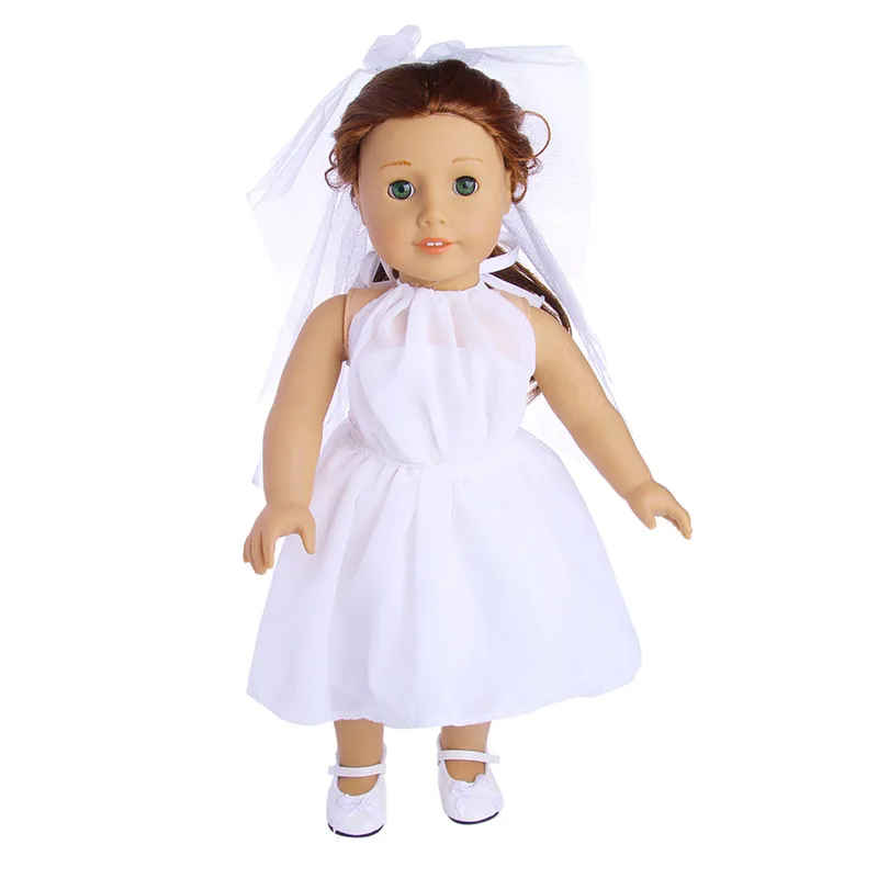 Ts kidsdollためのドレス結婚式のパーティードレス、18インチのアメリカの人形と43センチメートルリボーンベビードールリアル、最高のギフト