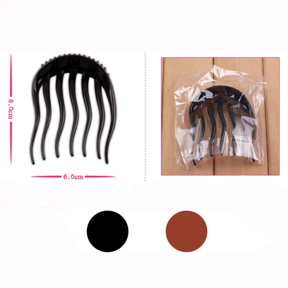 2022 Women Hair Styling Clip Plastic Hair Stick Bun Maker Braid Tool Ponytail Holder Girls Hairpins Hair Accessories Hair Combs