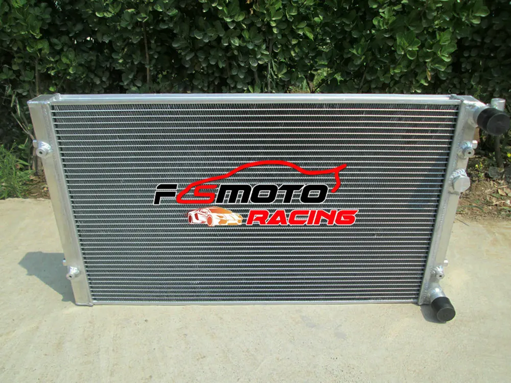 Aluminum Cooling Radiator for VW GOLF GTI/BORA MK4 IV,AUDI A3/TT,SEAT LEON/TOLEDO,1.8T +Fan