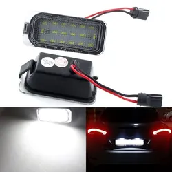 2Pcs Error Free LED License Number Plate Light Lamps For Ford Tourneo Transit Connect Courier Custom 150 250 350HD Car-styling