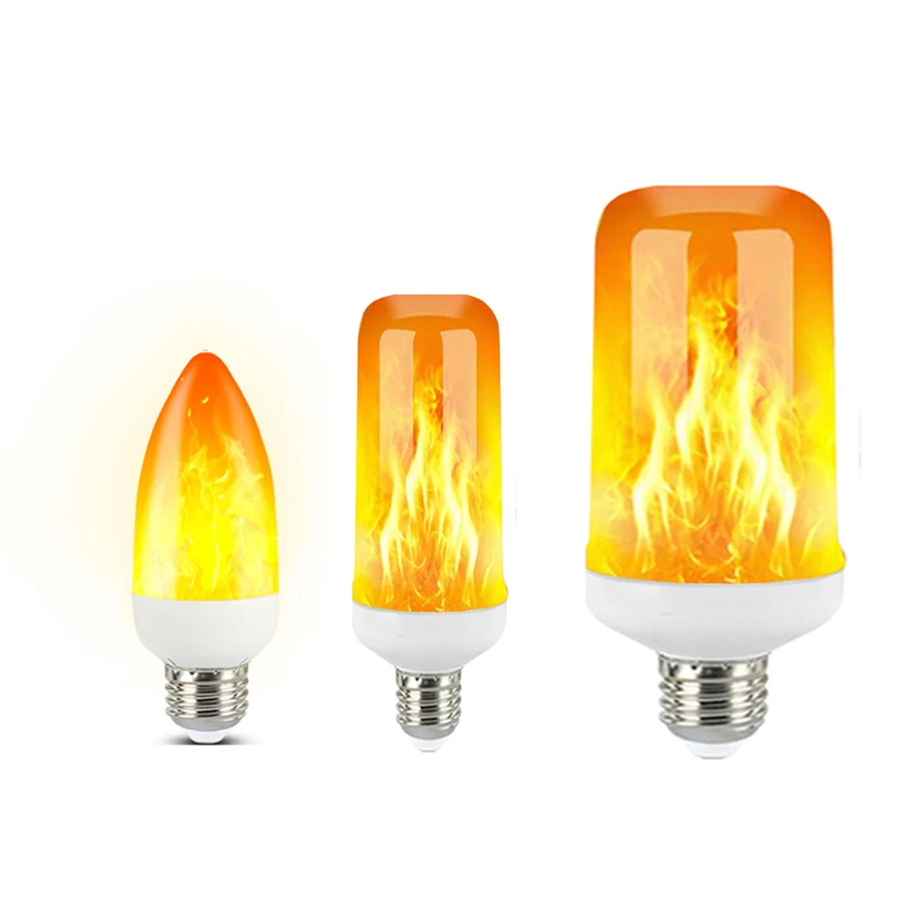 2021 جديد LED ديناميكية لهب تأثير مصباح حريق لمبة E27 B22 E14 LED لمبة ذرة الإبداعية الخفقان مضاهاة 5 واط 12 واط LED ضوء المصباح
