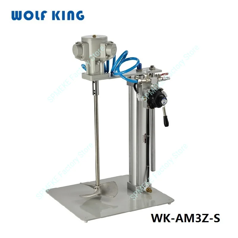 WolfKing WK-AM3 Agitator Machine Series,Paint Mixer,Piston 0.25 HP, Liquid Mixing Stirring Machine,Mini Pneumatic Industrial Mix