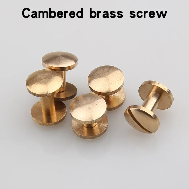 Belt Metal Craft Screws Dual Screw Buckle Pure Copper Brass stainless steel DIY Leather luggage Accessories