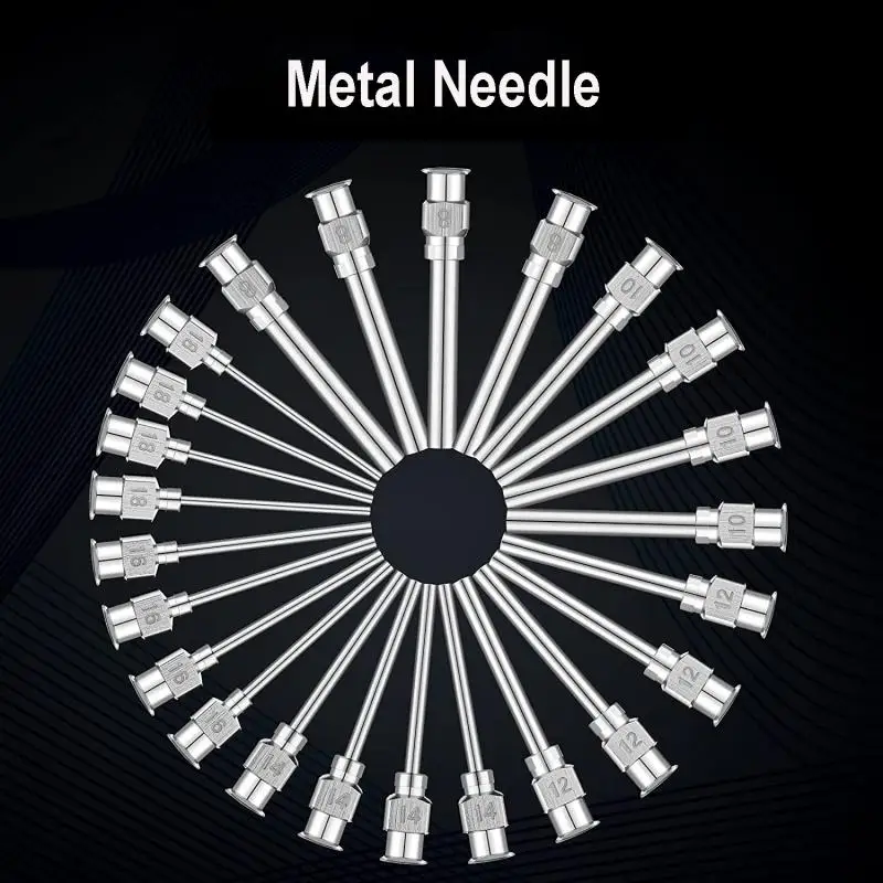 Imagem -06 - Cânula Comprimento Dispensador Agulha Ponta Blunt Todo Metal 0.5 Polegadas Polegada 1.5 Polegadas Polegadas 8g10g 12g14g 1.26g 12 Peças