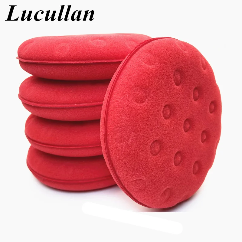 Ultra Thick 12CM Large Size Red Foam Sponge High Density Premium Car Care Wax/Sealant Applicator Pads