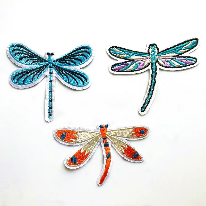 Beautiful Dragonfly Butterfly Patch Embroidered Patches Individuality clothes decorate clothes DIY