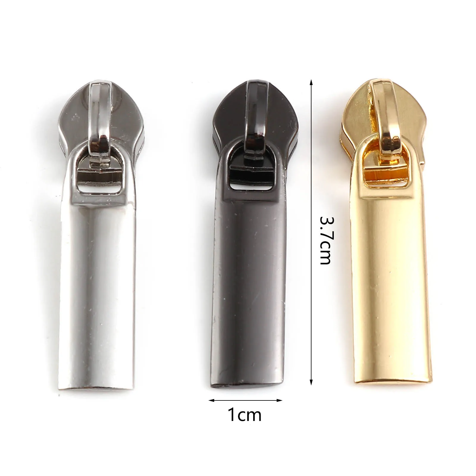 10 PCs #5 Universal Instant Zippers Sliders Head Metal Garment Auto-Lock Zipper Pulls DIY Handmade Sewing Repair Tools 3.7x1cm