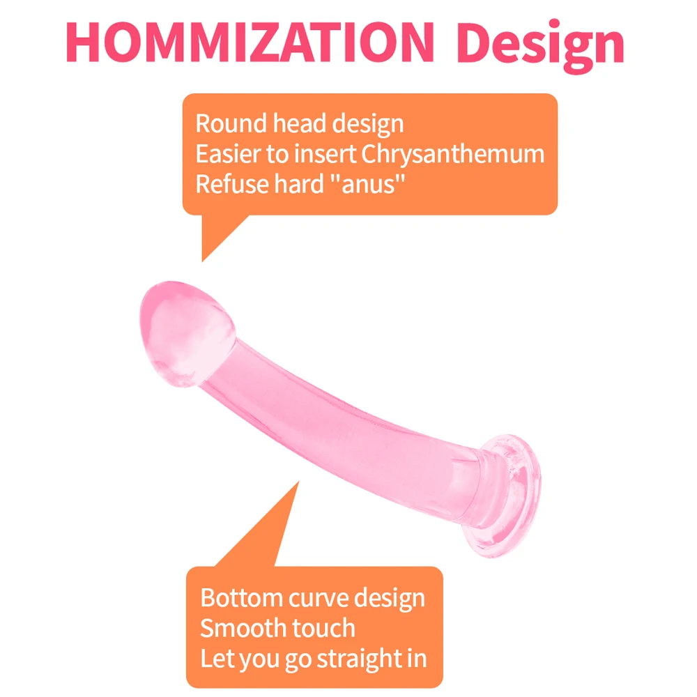 Soft Jelly Dildo Suction Cup Masturbator Realistic Dildos Anal Ass Butt Plug Prostate Massage Sex Toy For Adult Women Men