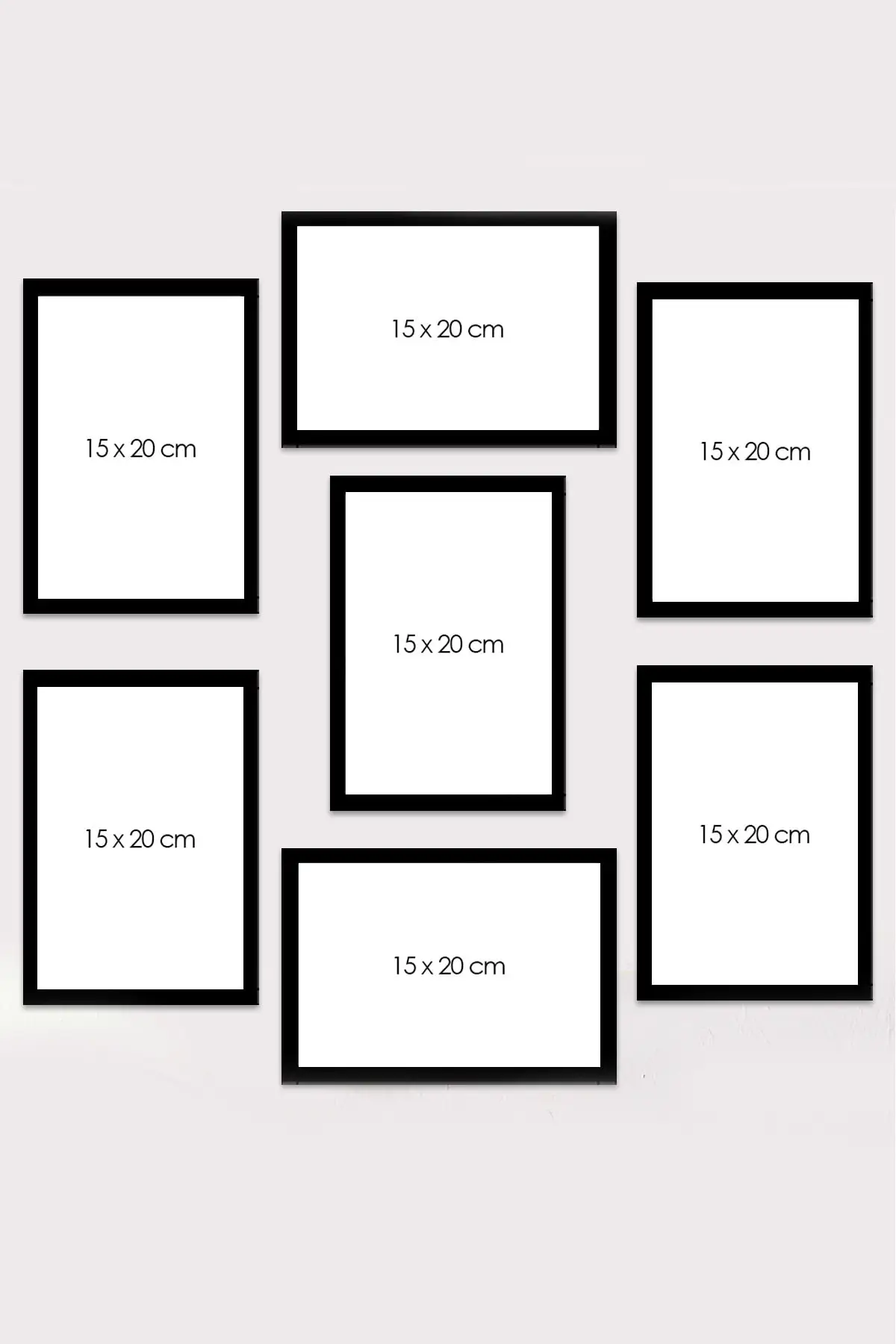 7 Piece Frame Look Mdf Table Set (60x60 Cm) romantic Home And Office Decoration Gift Items Design Products Birthday Party