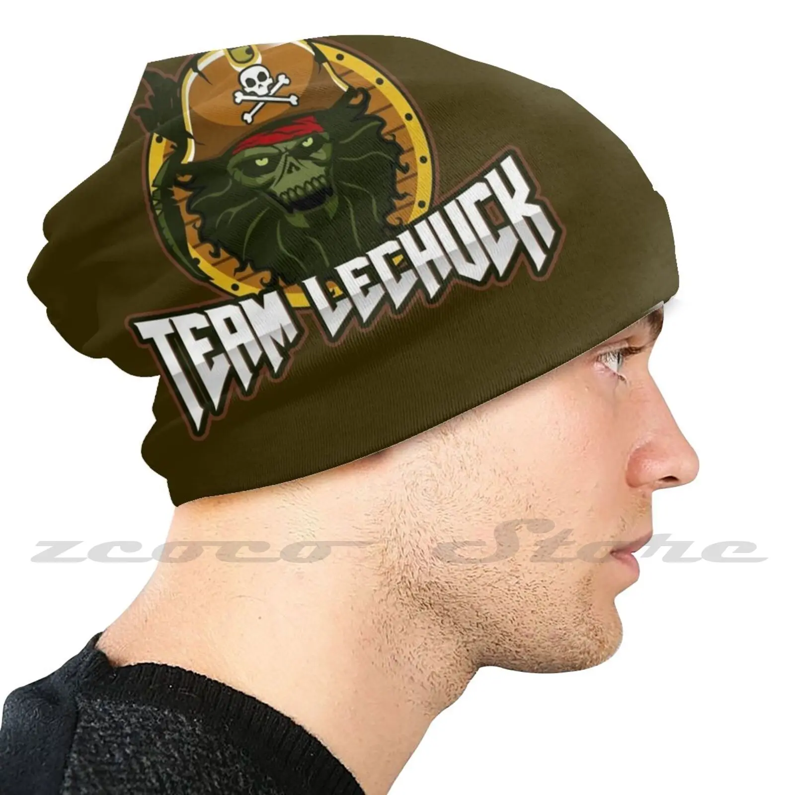 Team Lechuck ( Monkey Island )-T-Shirt , Gadgets & Face Masks Diy Pullover Cap Knit Hat Plus Size Keep Warm Elastic Soft