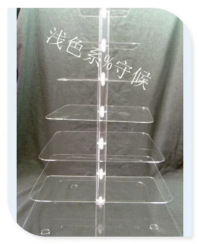 

Acrylic Wedding Cake TowerFree shipping ! ! ! 7 Tier Square Clear Party Cupcake Stand / Acrylic Weeding Cake Display Stand