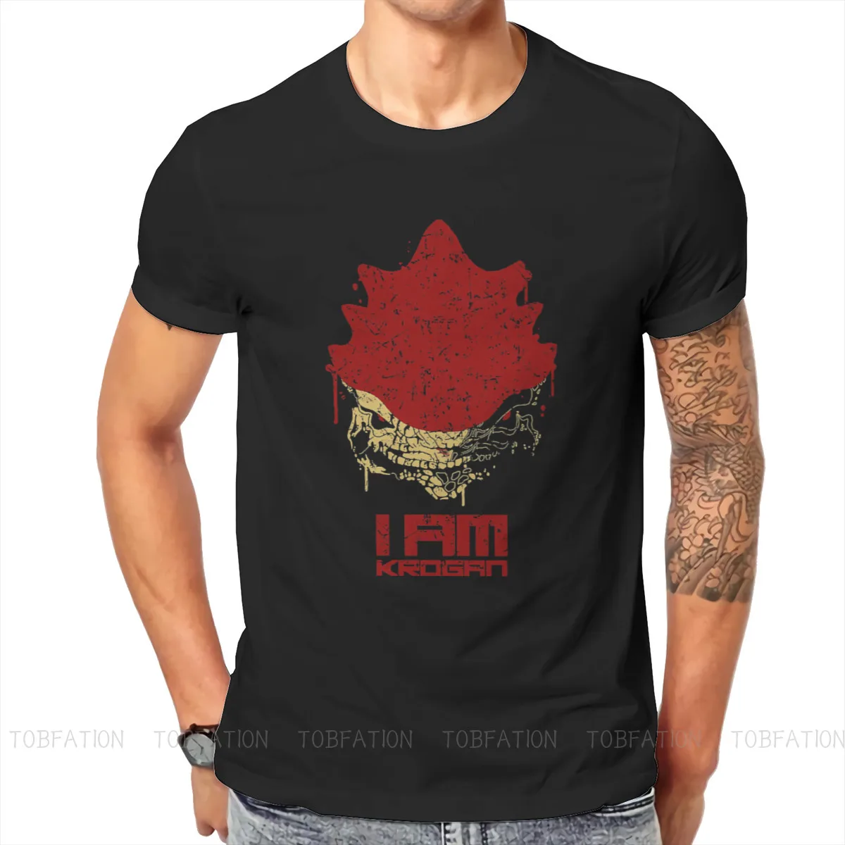 I Am Krogan Special TShirt Mass Effect ME1 Andromeda Legendary Edition RPG Comfortable Hip Hop Graphic  T Shirt Short Sleeve