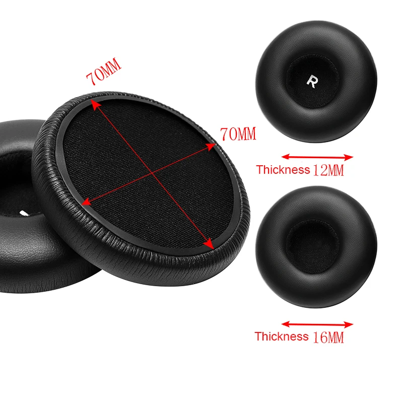 1 쌍 검은 귀 패드 Earpads 쿠션 커버 AKG Y50 Y55 Y50BT 헤드폰 이어폰 헤드셋 이어폰 폼